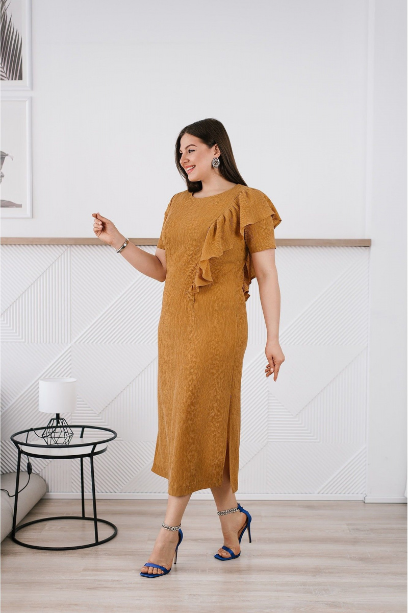Платья TAEMNA 25009 горчичный