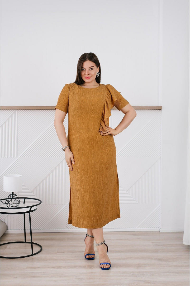 Платья TAEMNA 25009 горчичный