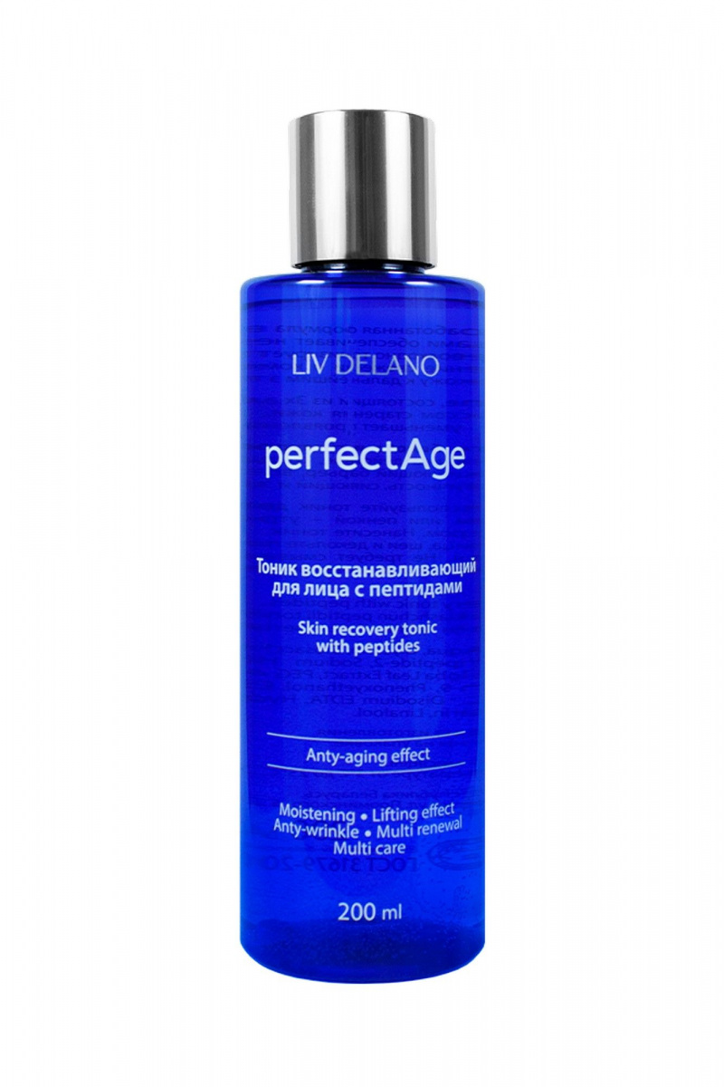 Тоники и лосьоны LIV DELANO Perfect Age Тоник восстанавливающий для лица с пептидами