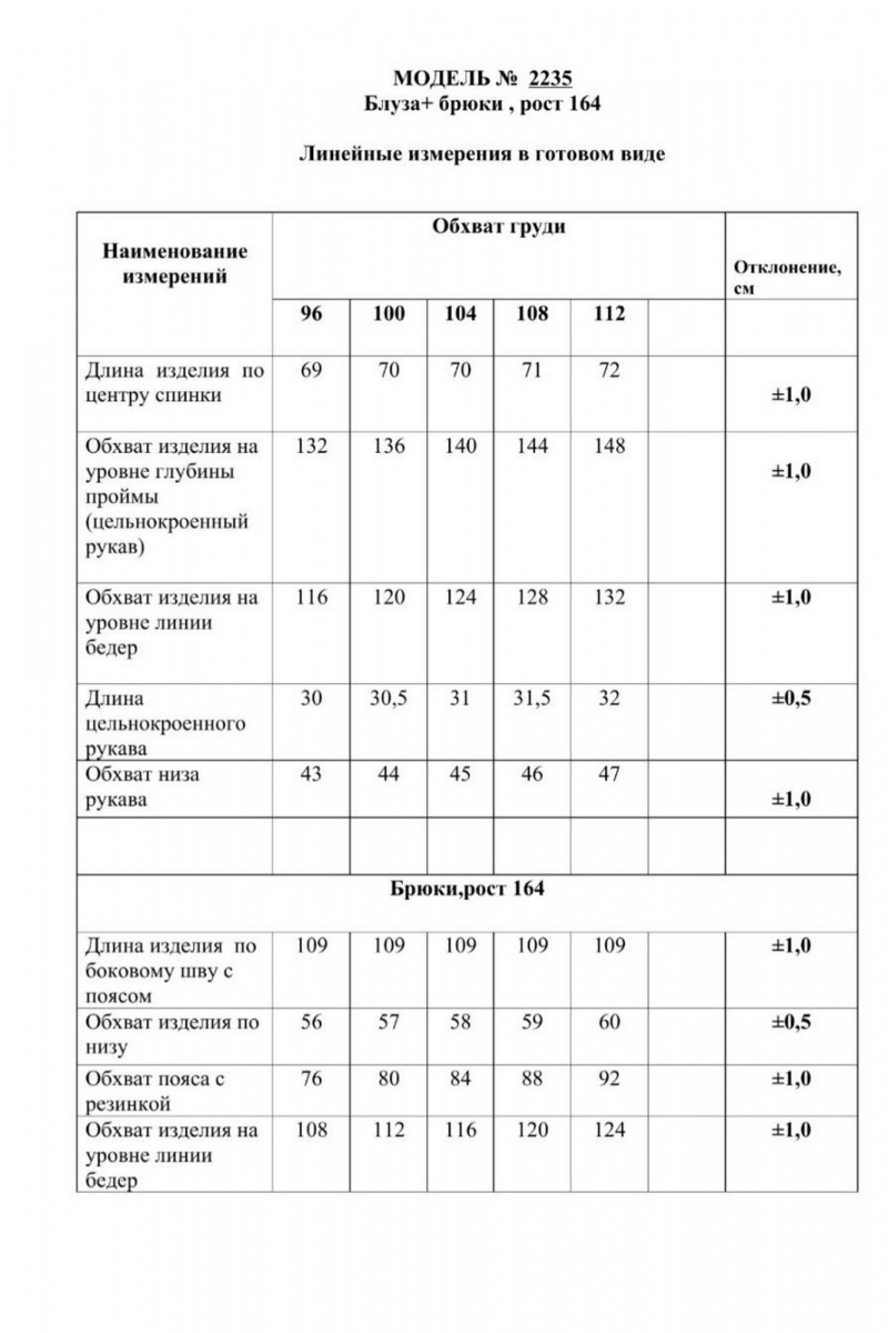 Брючный комплект Danaida 2235 бирюзовый