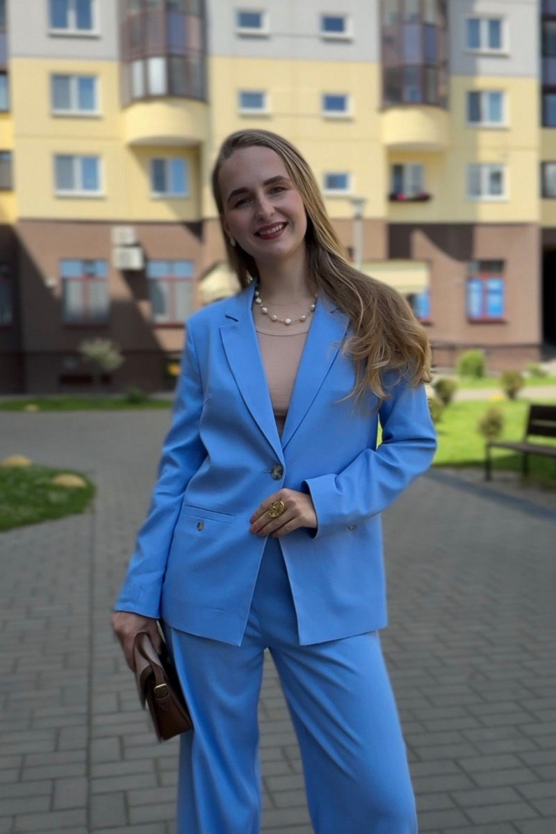 Жакеты LIZET 478 голубой_лен