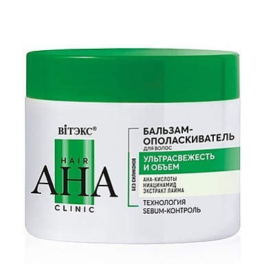 Кондиционеры Belita Hair AHA Clinic-Бальзам-ополаскиватель д/волос УЛЬТРАСВЕЖЕСТЬ и ОБЪЕМ