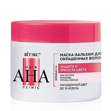 Маски для волос Belita Hair AHA Clinic-Маска-бальзам д/окрашенных волос ЗАЩИТА и ЯРКОСТЬ ЦВЕТ