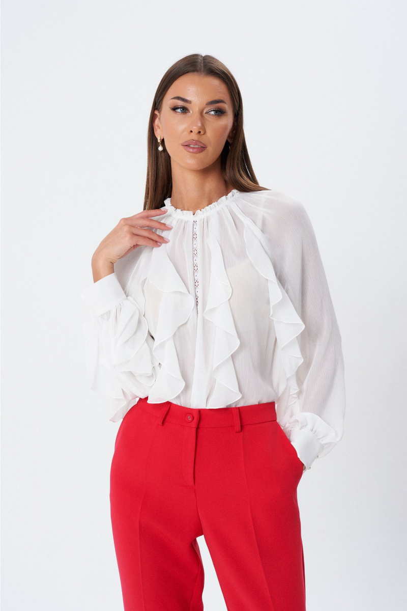 Блузы Lady Line 1596 молочный