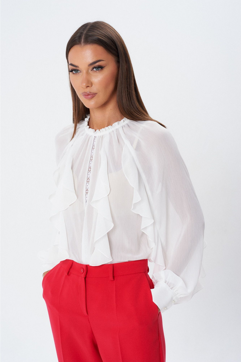 Блузы Lady Line 1596 молочный