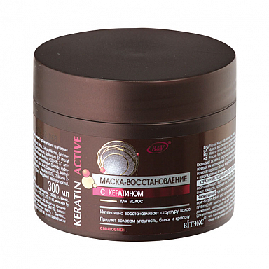 Маски для волос Belita KERATIN ACTIV/Маска-восстановление с кератином д/волос