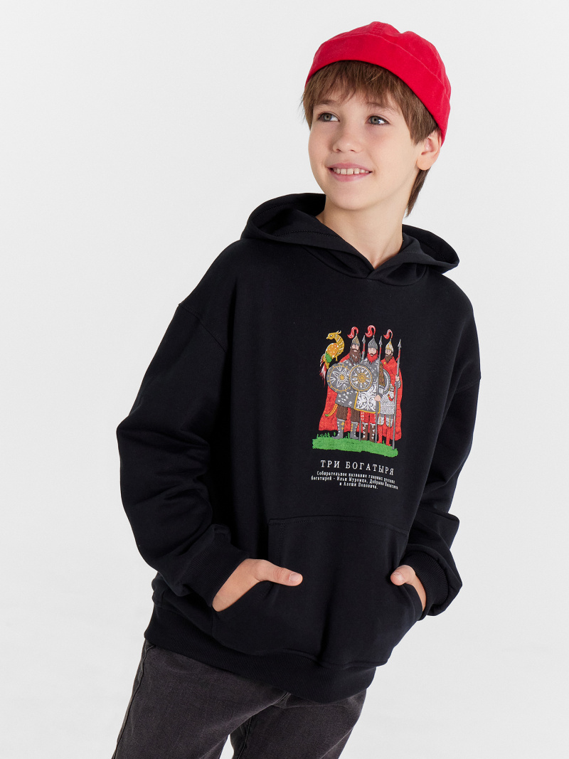 Джемперы и кардиганы Mark Formelle 123445/24-30069П-7 черный_печать_3_сл_на_пол_3_сл_на_спинке