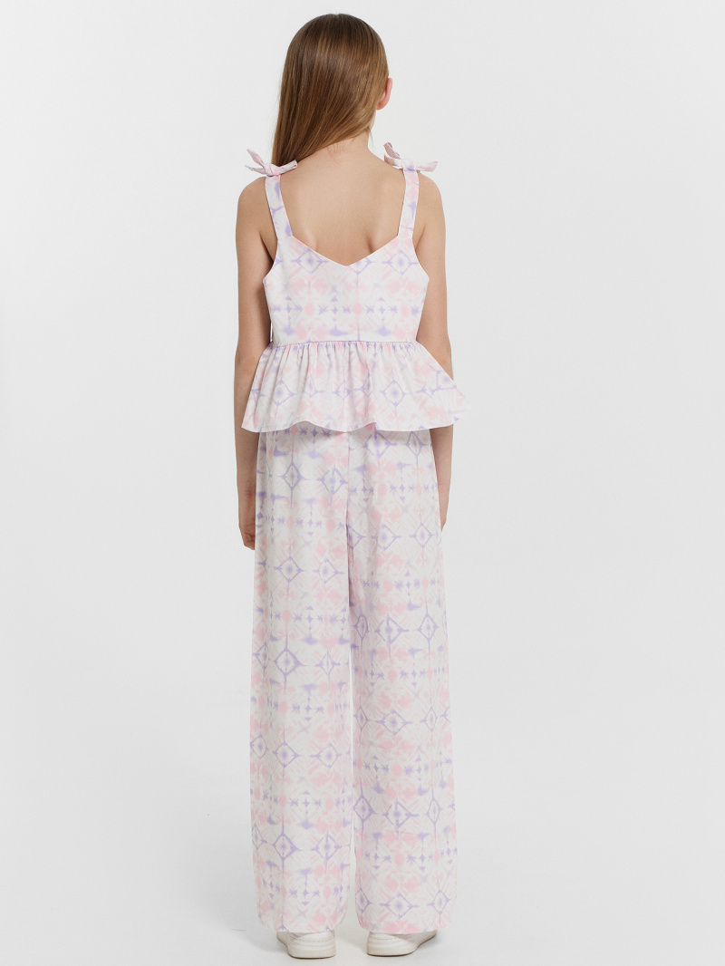 Блузы Mark Formelle 397752/24-33324П-9 розовые_разводы_на_белом