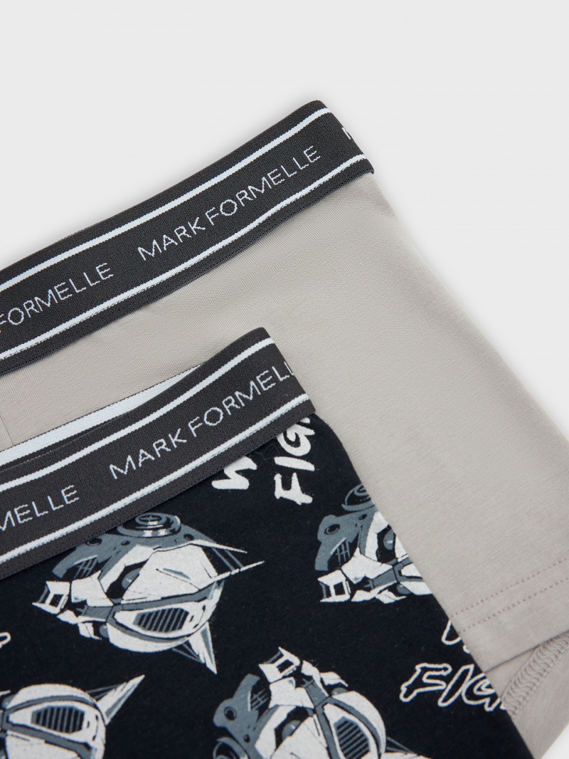 Нижнее белье Mark Formelle 411124-2/25-5183П-5 серый_пепел_роботы_на_черном