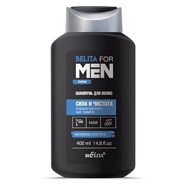 Шампуни Belita Белита for Men-Шампунь для волос "Сила и чистота"