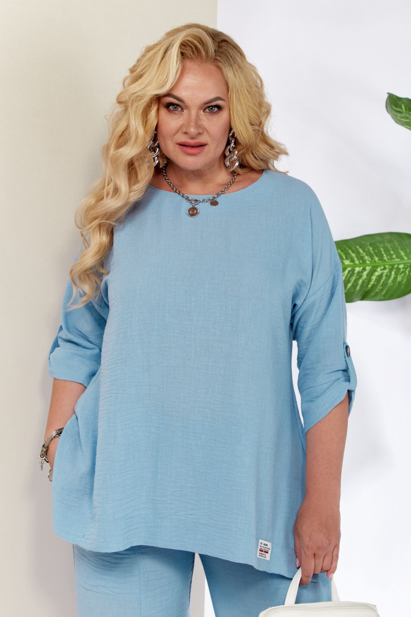 Блузы Anastasia 1257 голубой