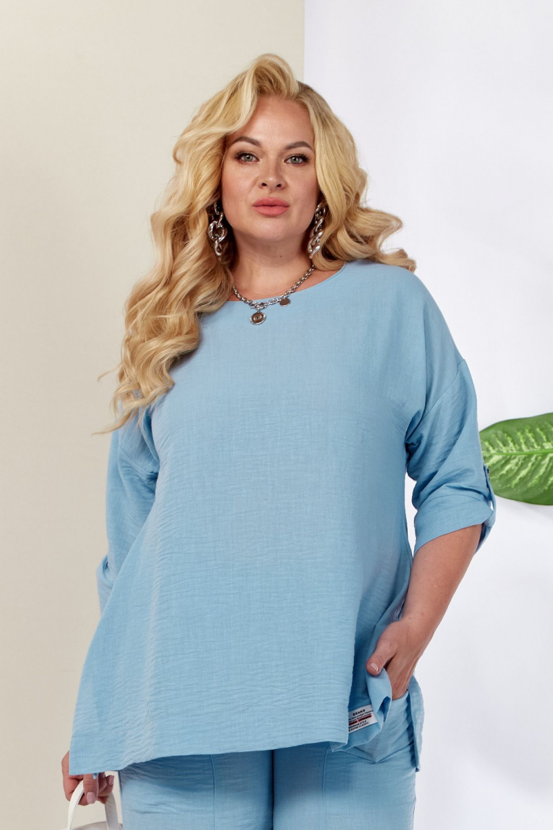 Блузы Anastasia 1257 голубой