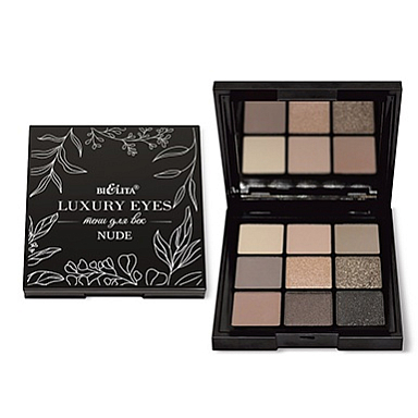 Тени для век Belita Тени для век NUDE, 9 тонов, "Luxury Eyes", страна происх.- Китай