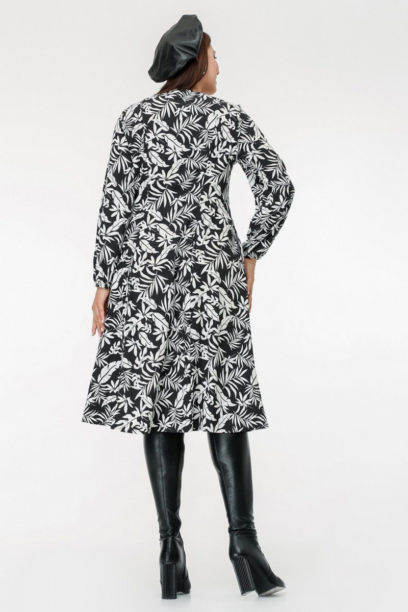 Платья La rouge 5437 черно-белый