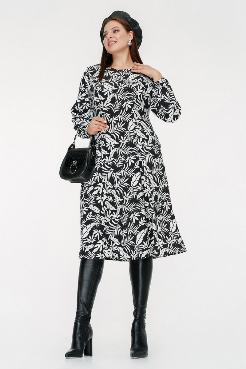 Платья La rouge 5437 черно-белый