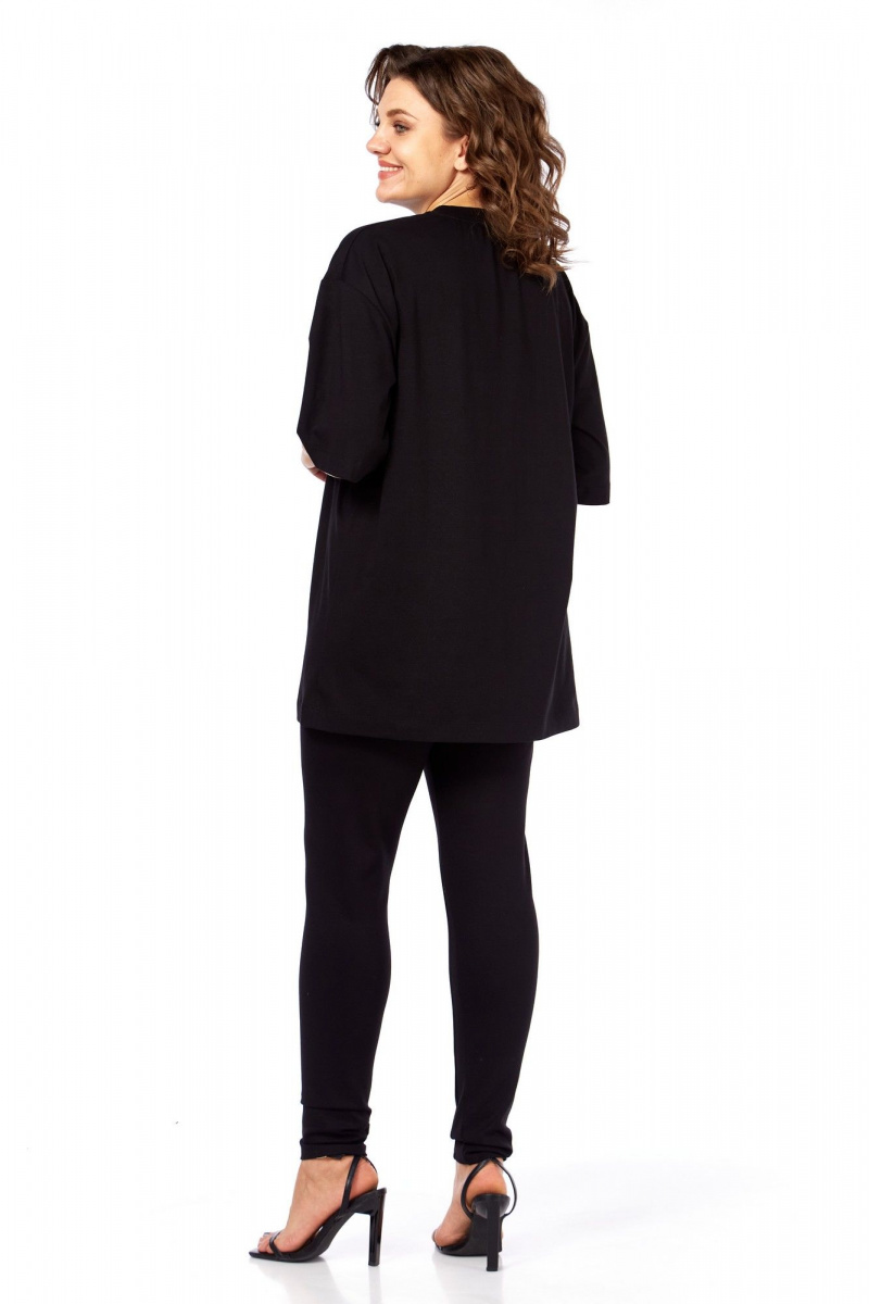 Майки Avenue Fashion 0339 черный+сирень