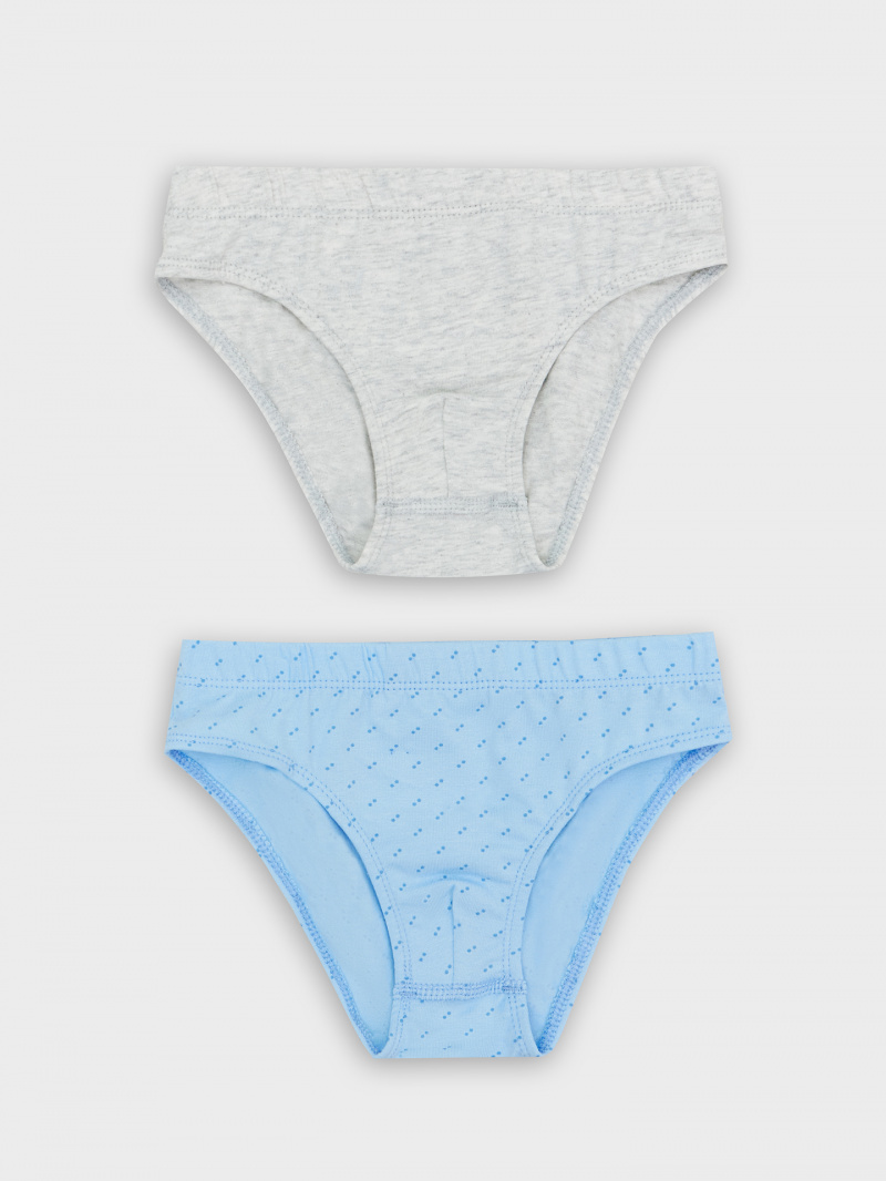 Трусы Mark Formelle 413351-2/25-36352П-5 серый_меланж_4306_А_синие_точки_на_голубом