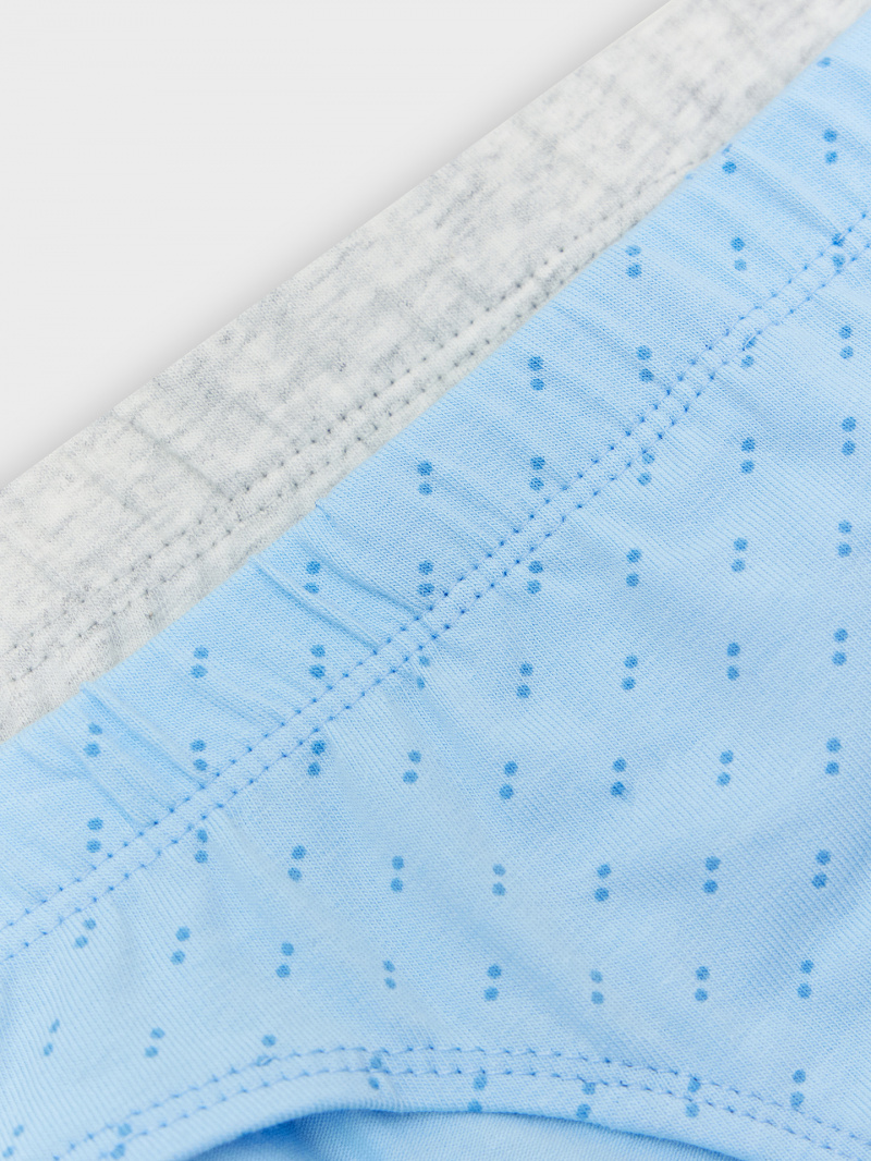 Трусы Mark Formelle 413351-2/25-36352П-5 серый_меланж_4306_А_синие_точки_на_голубом