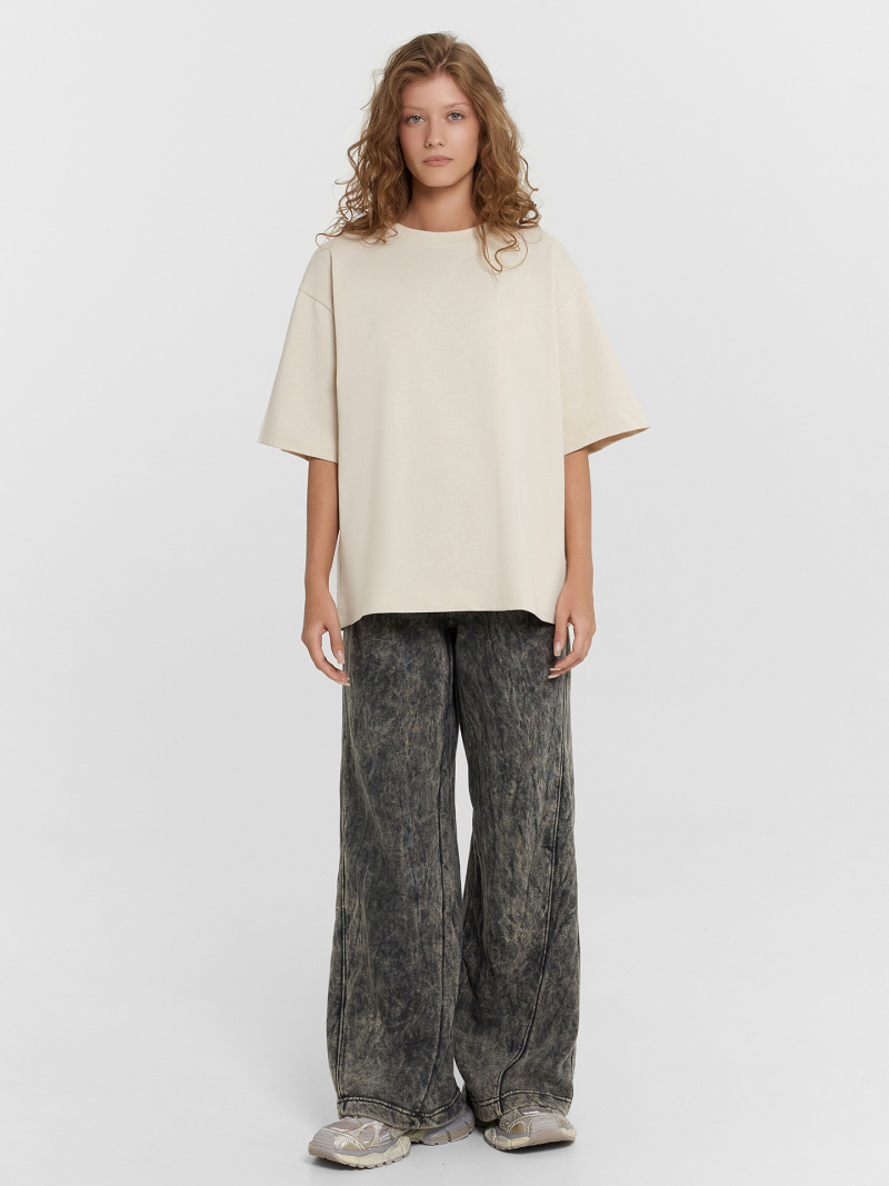 Брюки Mark Formelle 182283/25-ОБР38977П-7П ACID_WASH_черный_БРАК_ПОЛОТНА_005_Прямое_крашен