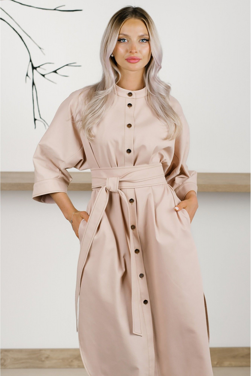 Платья MONA STYLE FASHION&DESIGN 24021/1 бежевый