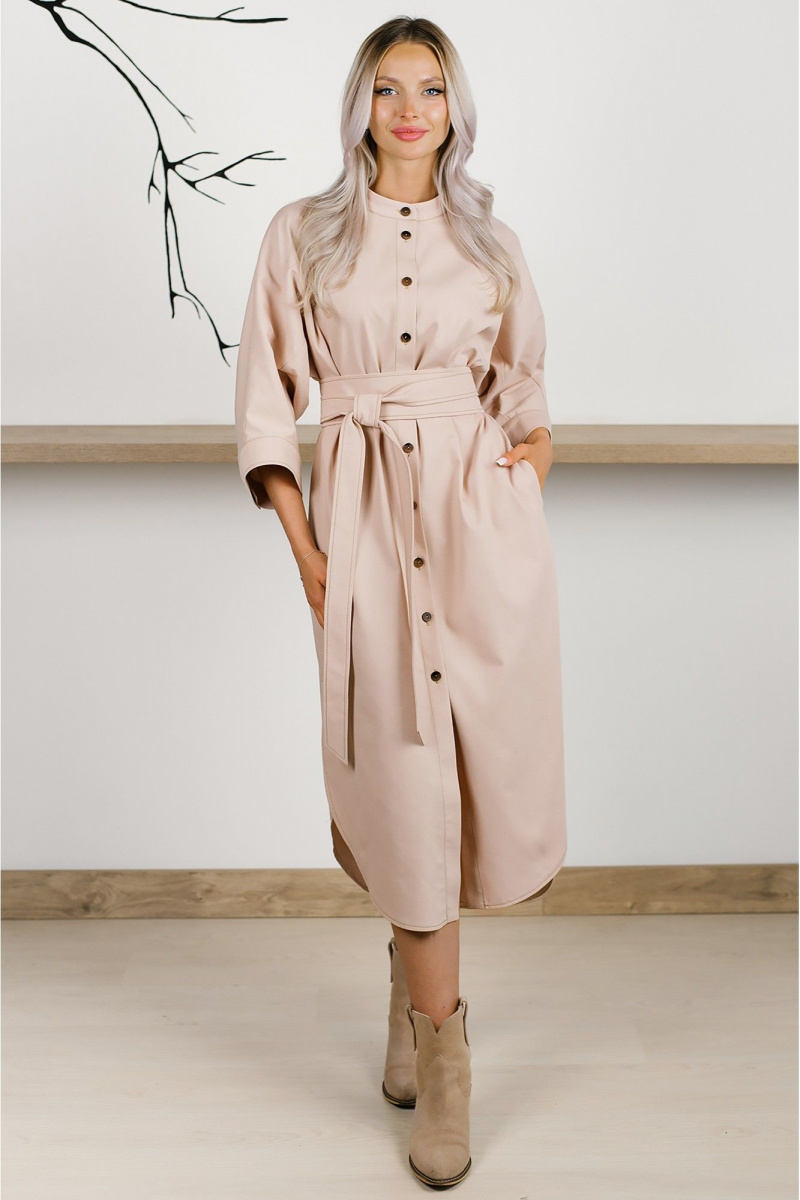 Платья MONA STYLE FASHION&DESIGN 24021/1 бежевый