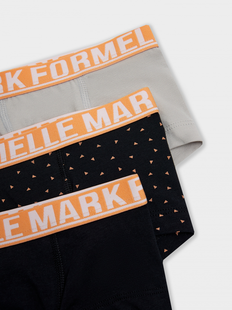 Трусы Mark Formelle 413354-3/25-36864П-5 мрамор_треугольники_на_черном_черный