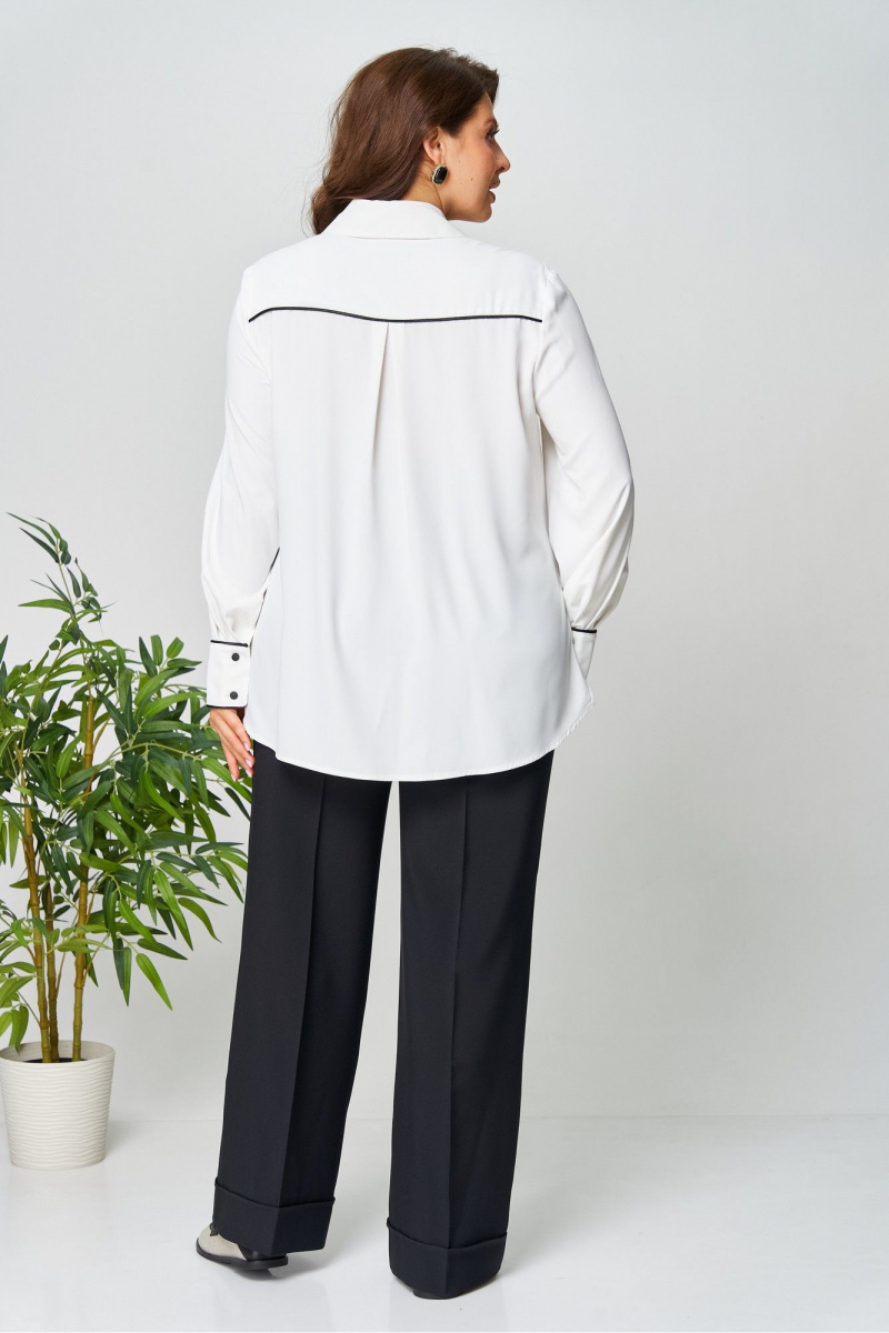 Рубашки AVA fashion М-142 молочный