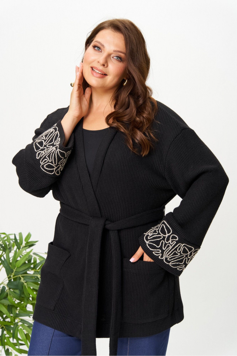 Кардиганы AVA fashion М-143 черный