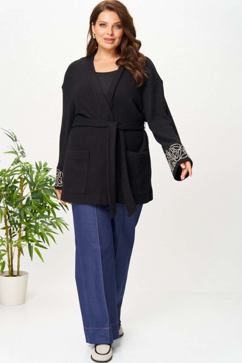 Кардиганы AVA fashion М-143 черный