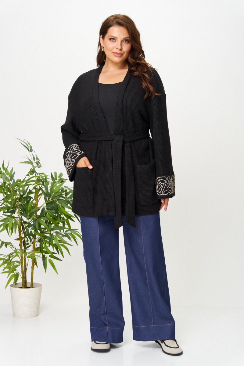 Кардиганы AVA fashion М-143 черный