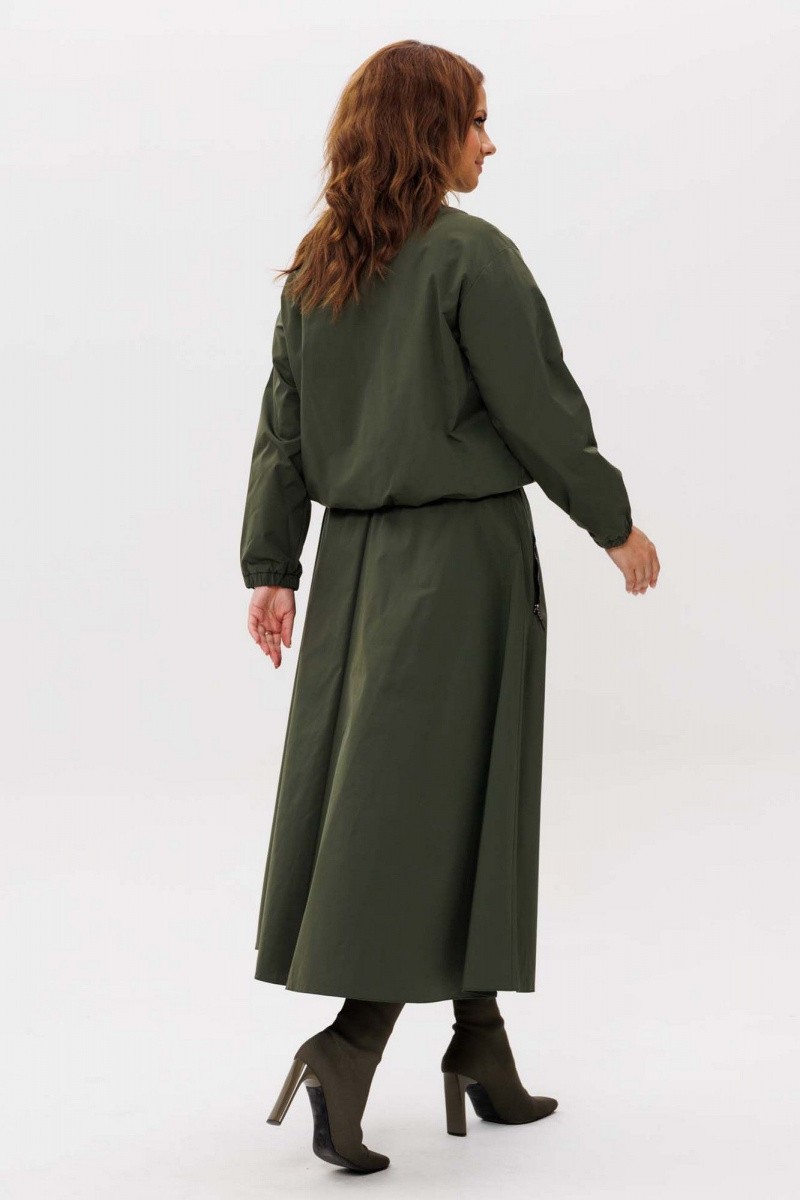 Юбочный костюм Mislana 1268 зеленый