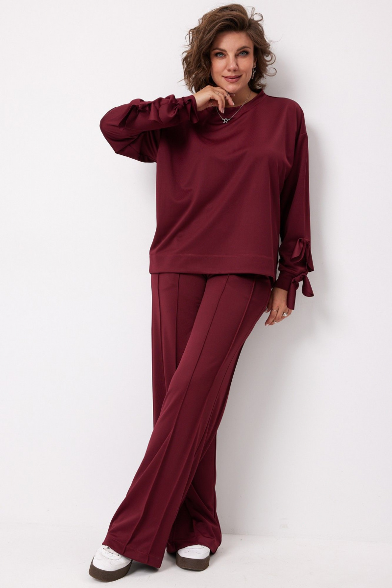 Брючный комплект BegiModa 3098 вишневый