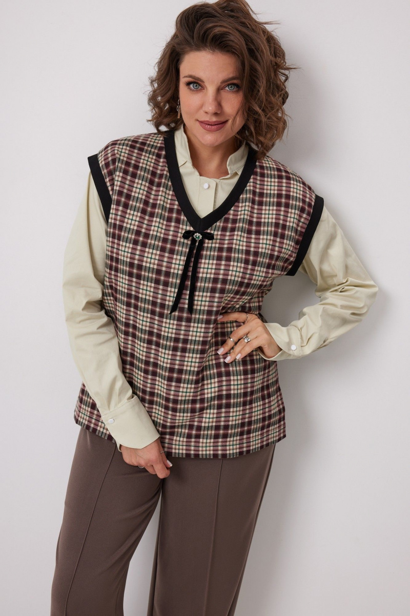Блузы BegiModa 4135 зеленая_дыня