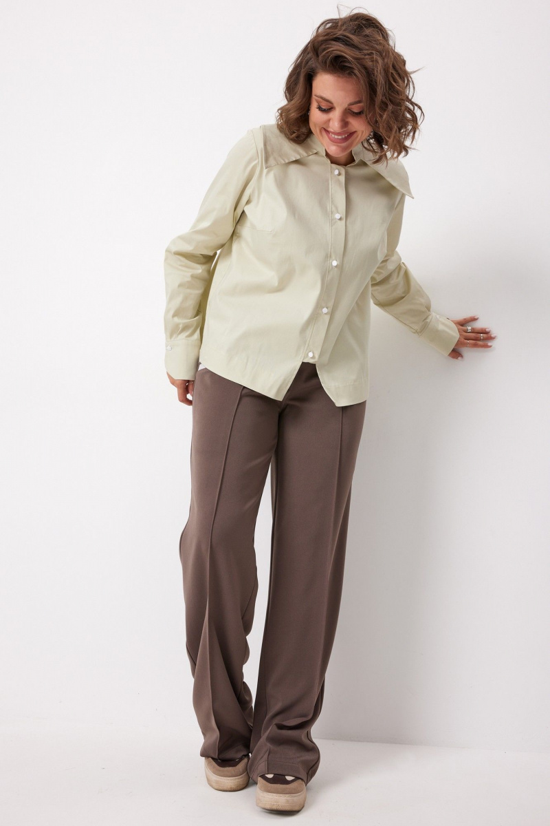 Блузы BegiModa 4135 зеленая_дыня