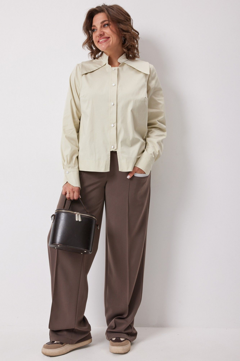 Блузы BegiModa 4135 зеленая_дыня
