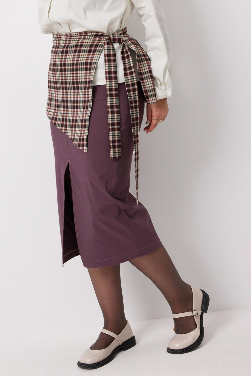 Юбки BegiModa 5016 виноградная_клетка