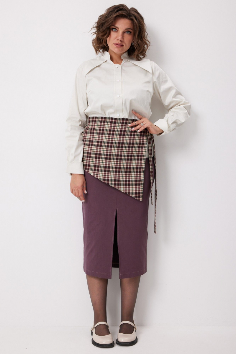 Юбки BegiModa 5016 виноградная_клетка