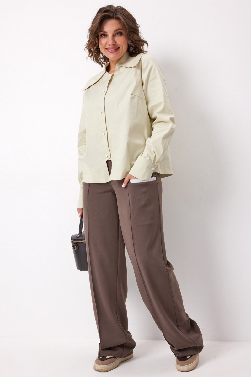 Брюки BegiModa 6070 молочный_шоколад