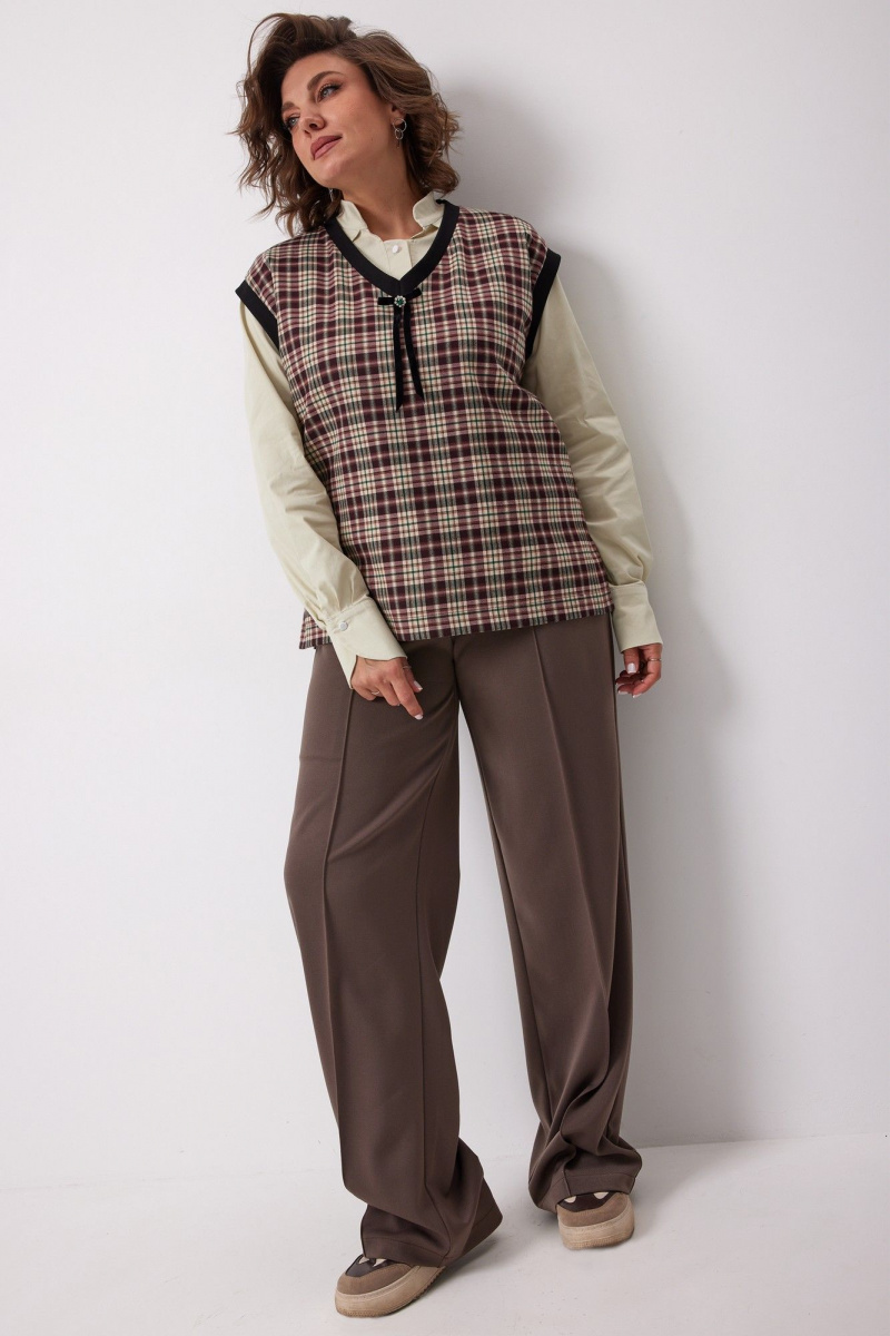 Жилеты BegiModa 7019 виноградная_клетка