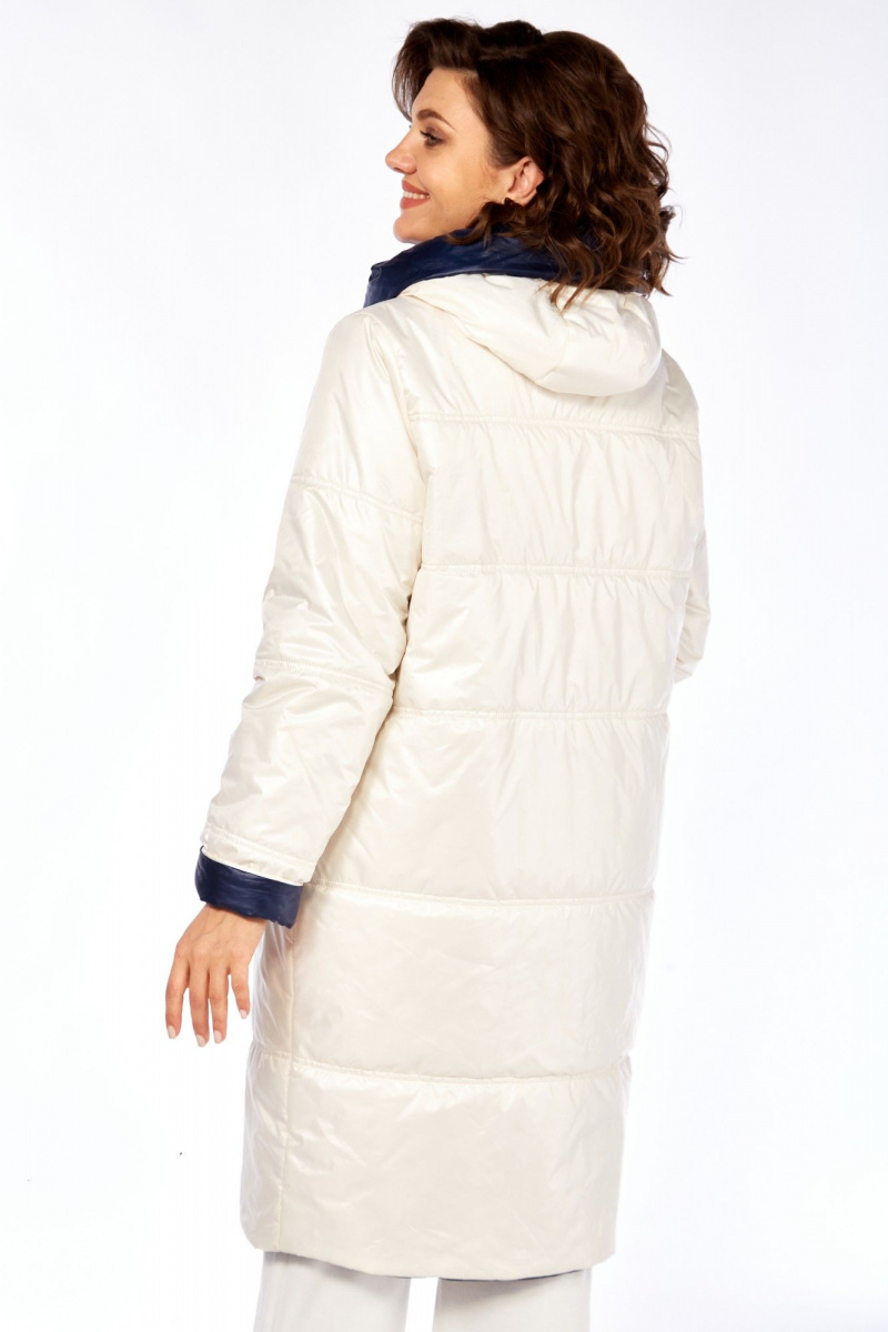 Женская куртка Диомант 1928 бежевый-синий