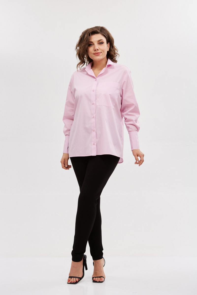 Рубашки Avenue Fashion 0301-11 бледно-розовый