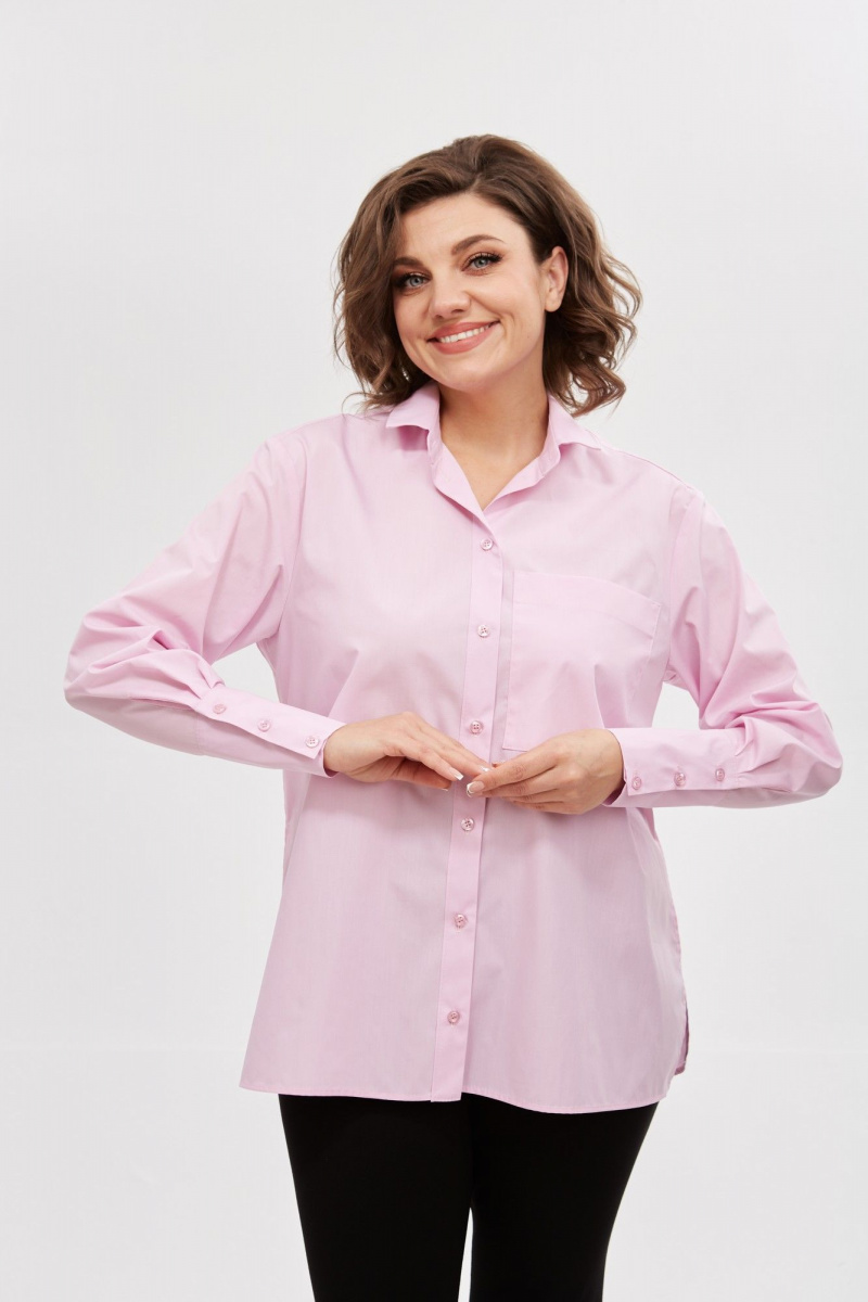 Рубашки Avenue Fashion 0301-11 бледно-розовый