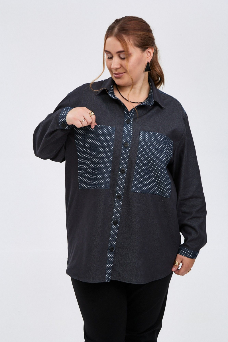 Рубашки Avenue Fashion 0341 черный