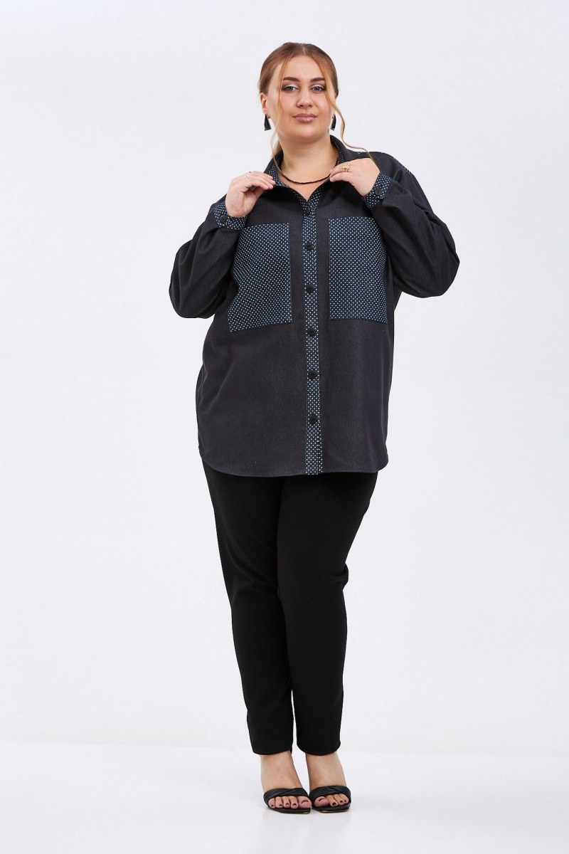 Рубашки Avenue Fashion 0341 черный