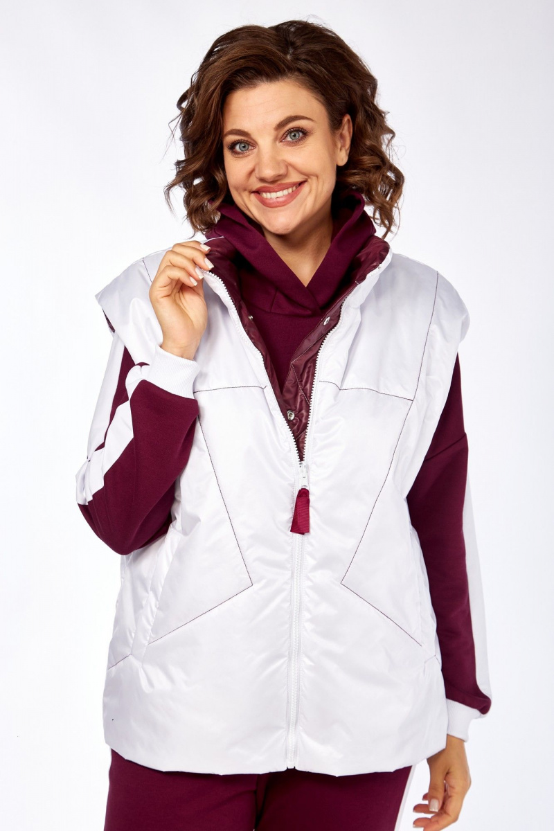 Костюмы Диомант 1917 бордо-белый