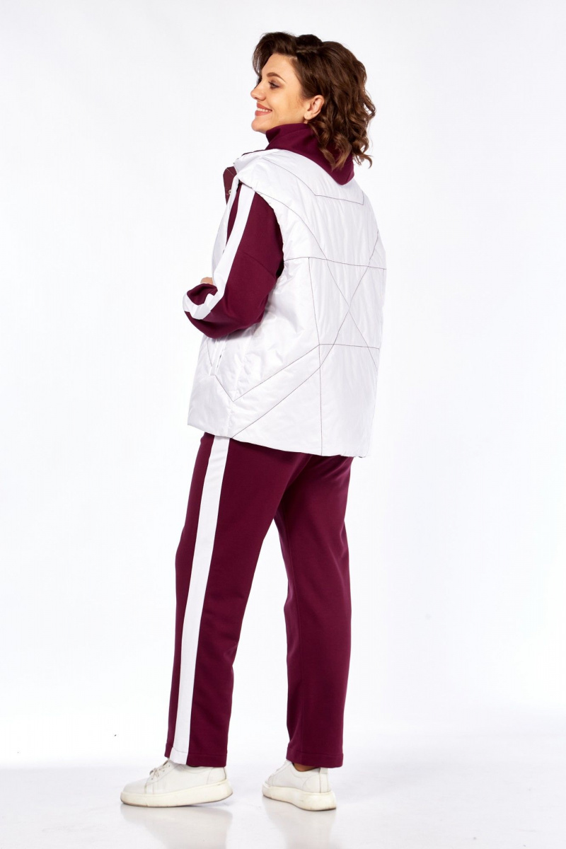 Костюмы Диомант 1917 бордо-белый