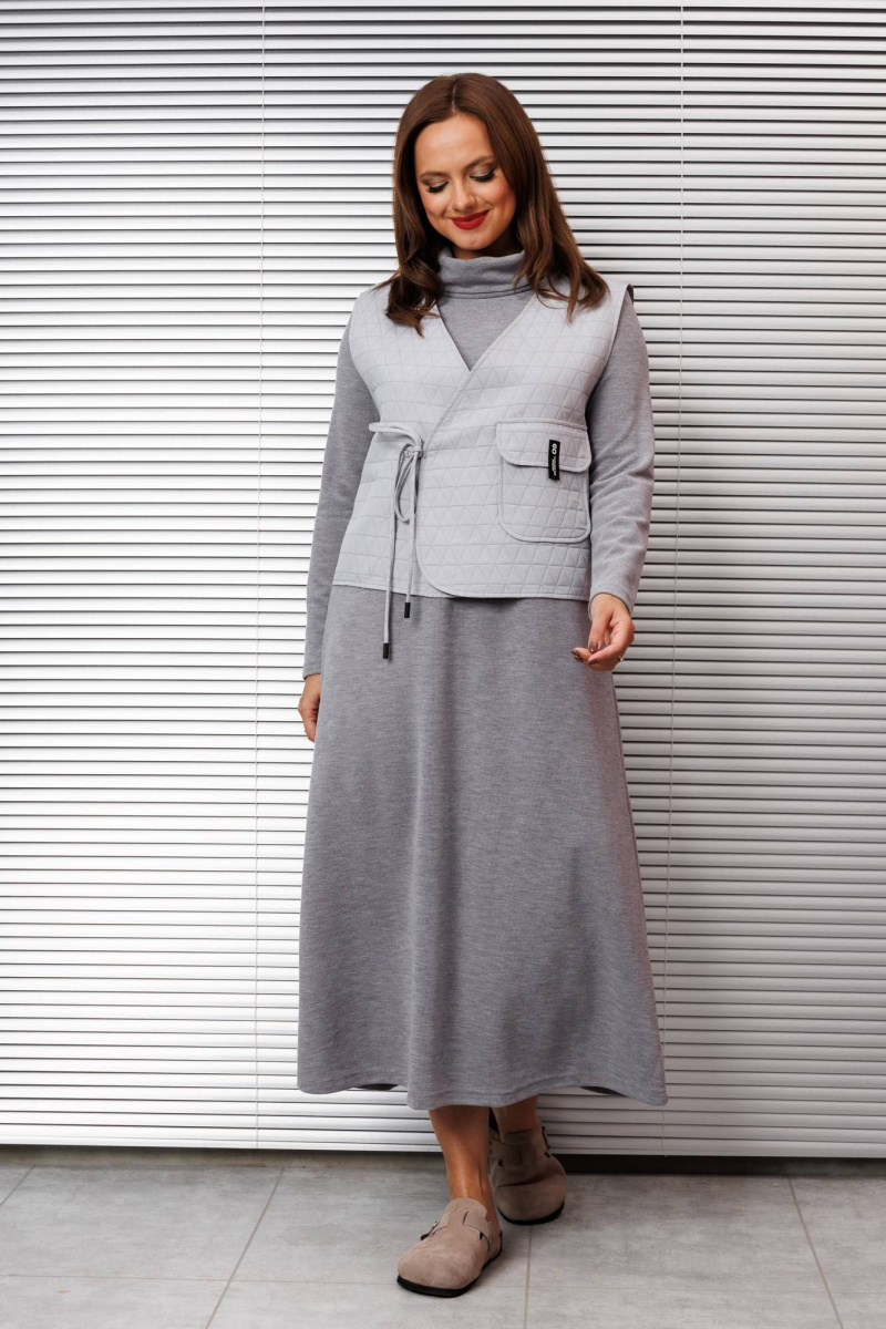 Плательный комплект INVITE 6073/1 серый