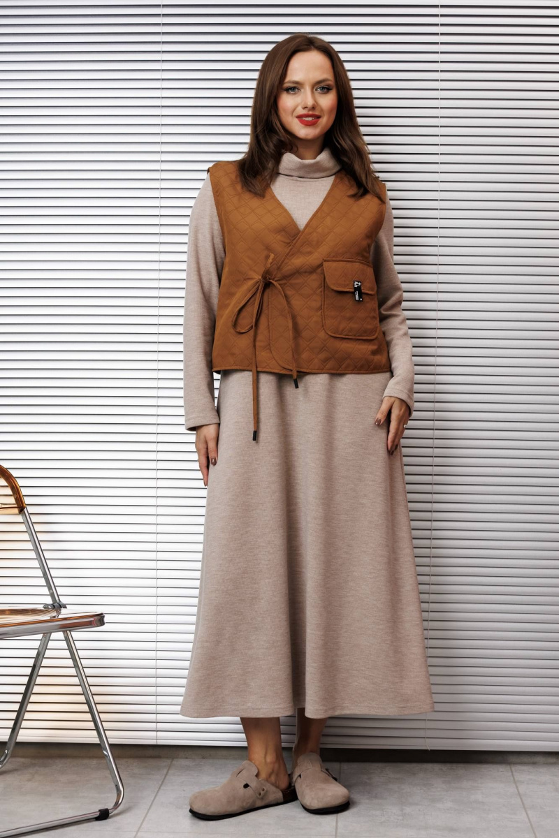 Плательный комплект INVITE 6073/1 бежевый