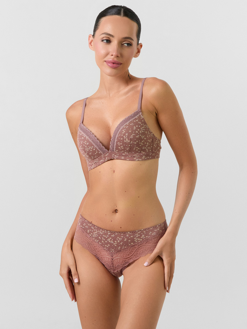 Бюстгальтеры и бюстье Mark Formelle 512503/24-27092Ц-1 цветочки_на_кофейно_розовом