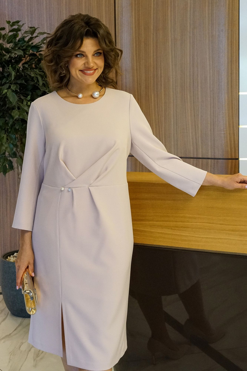 Платья Alani Collection 2419 бежевый